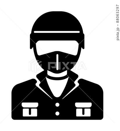 兵士・軍人 ( 一般兵 ) シルエットベクターアイコン 88063297