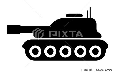 戦車・タンク・戦争 ベクターアイコン 88063299