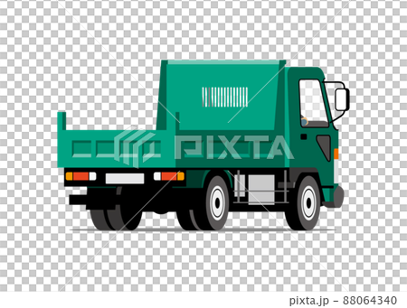 Dump truck, rear, illustration 88064340