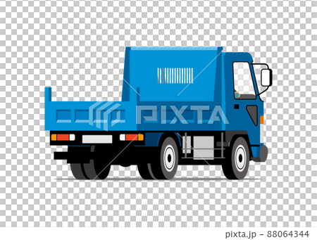 ダンプカー、リヤ、イラスト ダンプカー、リヤ、イラスト 88064344