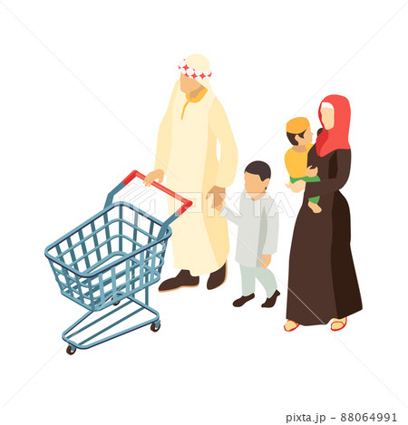 Arab Family Supermarket Composition 88064991