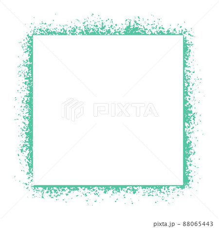 Square green paint splatter frame isolated vector illustration Square green paint splatter frame isolated vector illustration 88065443