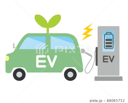 クリーンエネルギー　EV自動車 88065752