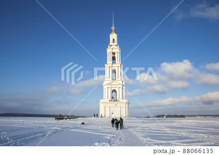 Bell tower of St. Nicholas Cathedral. Kalyazin. Tver region. Russia Bell tower of St. Nicholas Cathedral. Kalyazin. Tver region. Russia 88066135
