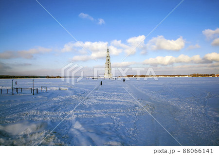 Bell tower of St. Nicholas Cathedral. Kalyazin. Tver region. Russia Bell tower of St. Nicholas Cathedral. Kalyazin. Tver region. Russia 88066141