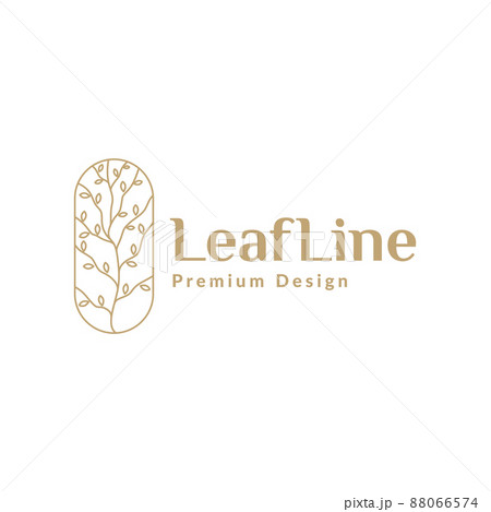 art line leaf plant hipster logo design, vector graphic symbol icon illustration creative idea art line leaf plant hipster logo design, vector graphic symbol icon illustration creative idea 88066574