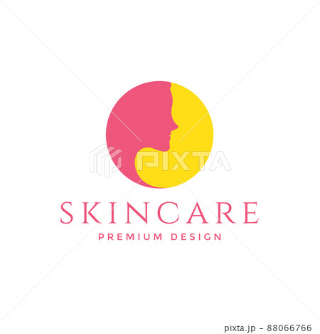 colorful face care women logo design, vector graphic symbol icon illustration creative idea 88066766