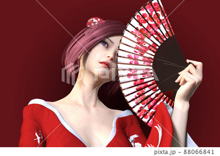 油彩 女性の肖像画 扇子付き 油彩 女性の肖像画 扇子付き 扇を持つ女性 絵画買取・販売の小竹美術