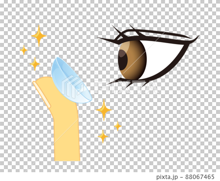 Vector illustration with contact lenses 88067465