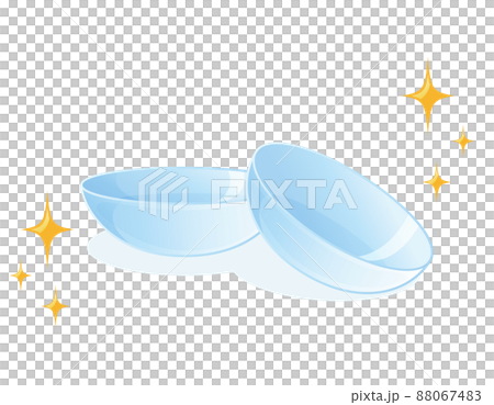 Contact lens vector illustration Contact lens vector illustration 88067483