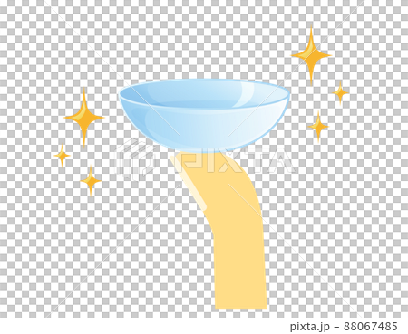 コンタクトレンズ　ベクターイラスト 88067485