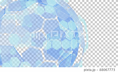 CG Sphere 由具有多種結構的六邊形組成的球體 CG Sphere 由具有多種結構的六邊形組成的球體 88067773