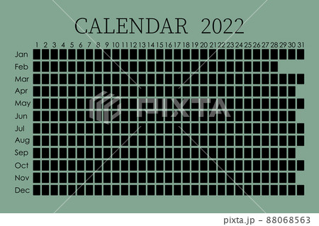 2022 calendar planner. Corporate design week. Isolated on color background. Moon calendar. Place for stickers 88068563
