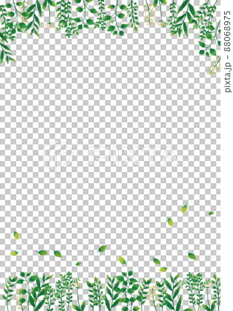 斯堪的納維亞風格綠色植物框架(垂直) 斯堪的納維亞風格綠色植物框架(垂直) 88068975