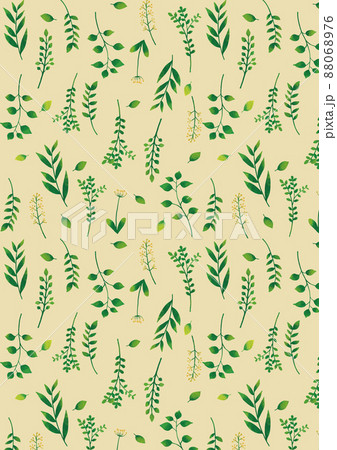 北欧風 緑の植物パターン(縦) 北欧風 緑の植物パターン(縦) 88068976