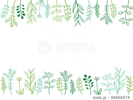 北欧風 シンプル緑な植物 フレーム 北欧風 シンプル緑な植物 フレーム 88068978