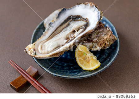 たくさんの新鮮な殻付き生牡蠣 88069263