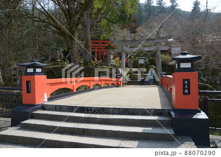 城下町出石　稲荷神社参道入口の橋　兵庫県豊岡市 88070290