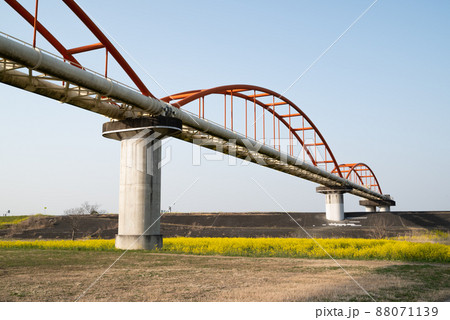 日本一の水管橋の荒川水管橋 88071139