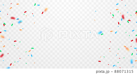 Background vector illustration with confetti. Beautiful colors for parties or celebrations. 88071315