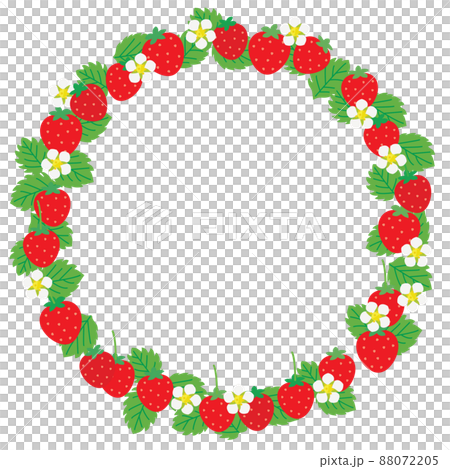 圓形草莓框架圖 圓形草莓框架圖 88072205