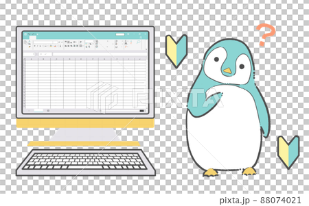 表計算が分からないペンギン 表計算が分からないペンギン 88074021