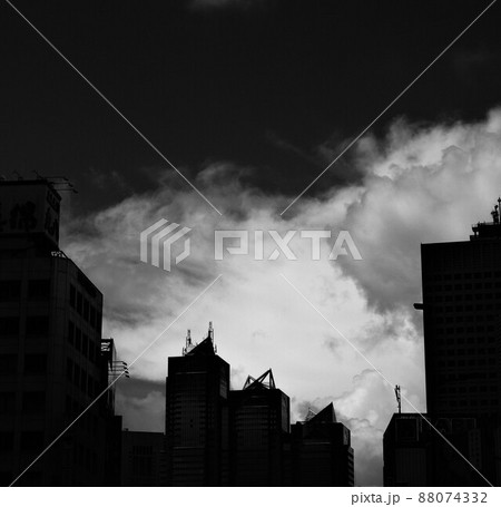 新宿パークハイアットホテルの外観:白黒 新宿パークハイアットホテルの外観:白黒 88074332