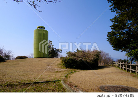 福井県敦賀市　手筒山山頂と眺望 88074389