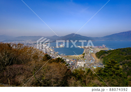 福井県敦賀市　手筒山山頂と眺望 88074392