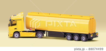 Vector tanker truck with semi-trailer 88074499