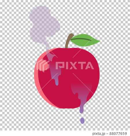 Illustration of poisoned apple Illustration of poisoned apple 88077659