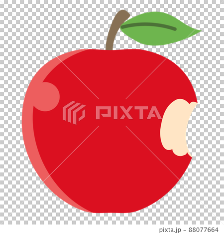 Illustration of a green apple that is about to be eaten Illustration of a green apple that is about to be eaten 88077664