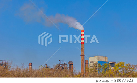 Factory Pollution Global Warming Factory Pollution Global Warming 88077922