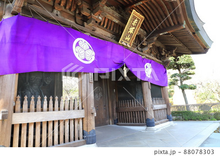 赤塚山乗蓮寺（じょうれんじ）の山門　東京都板橋区　 88078303