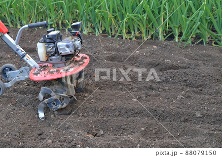 畑を耕す農機具(エンジン式耕運機) 畑を耕す農機具(エンジン式耕運機) 88079150