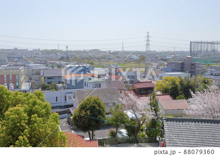 岩崎城から眺める街並み(岩崎城 愛知県 日進市) 岩崎城から眺める街並み(岩崎城 愛知県 日進市) 88079360
