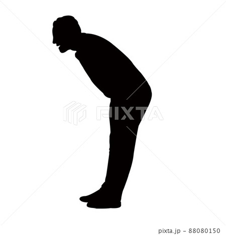 a man body silhouette vector 88080150