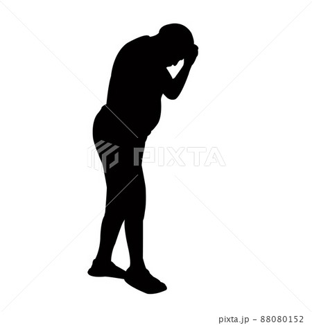 a man body silhouette vector 88080152