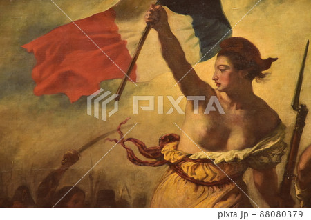 フランス・ルーブル美術館の民衆を導く自由の女神 フランス・ルーブル美術館の民衆を導く自由の女神 88080379