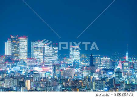 東山スカイタワーから見る名古屋市の夜景【愛知県】 88080472