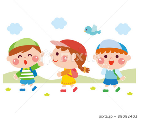 子どもたちの楽しい遠足 子どもたちの楽しい遠足 88082403