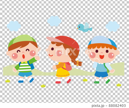 子どもたちの楽しい遠足 子どもたちの楽しい遠足 88082403