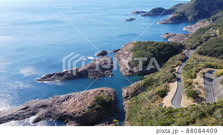 願いが叶うクルスの海のドローン撮影 願いが叶うクルスの海のドローン撮影 88084409