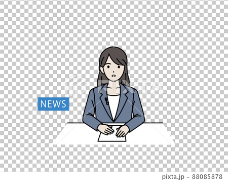 新聞主播女播音員公告緊急突發新聞電視廣播 新聞主播女播音員公告緊急突發新聞電視廣播 88085878