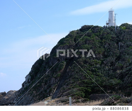四国東端半島の蒲生田岬の灯台 88086838