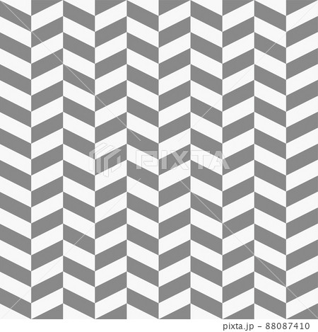 シンプルなモノトーンのヘリンボーン(杉綾)のパターン 和柄 シンプルなモノトーンのヘリンボーン(杉綾)のパターン 和柄 88087410