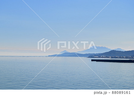 道の駅太良の展望台から望む有明海 88089161