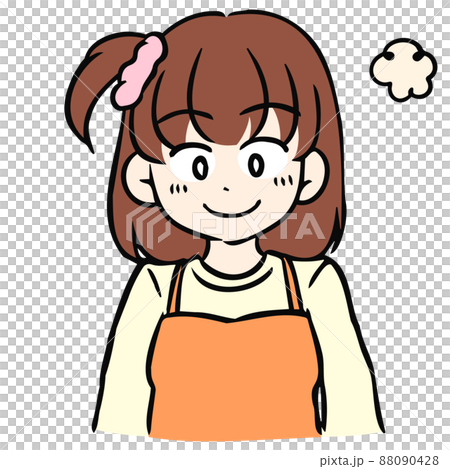 圖標/女孩的微笑 88090428