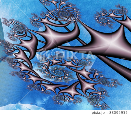 Computer generated abstract colorful fractal artwork 88092955