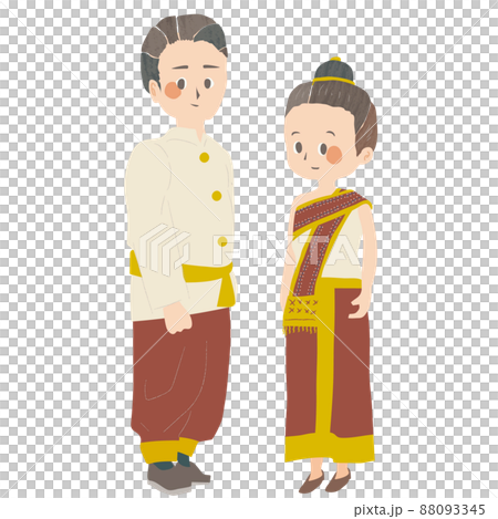 thailand national costume clipart png